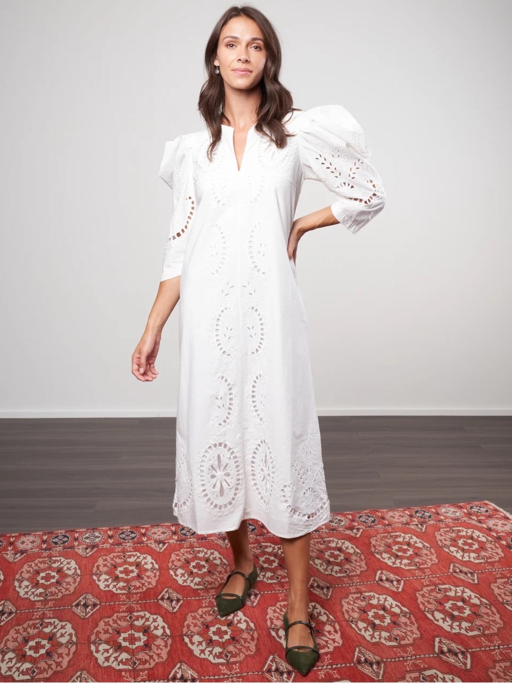 Sea NY Santos Eyelet dress FLAW